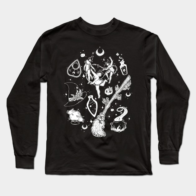Witchy stuff Long Sleeve T-Shirt by TheTeenosaur